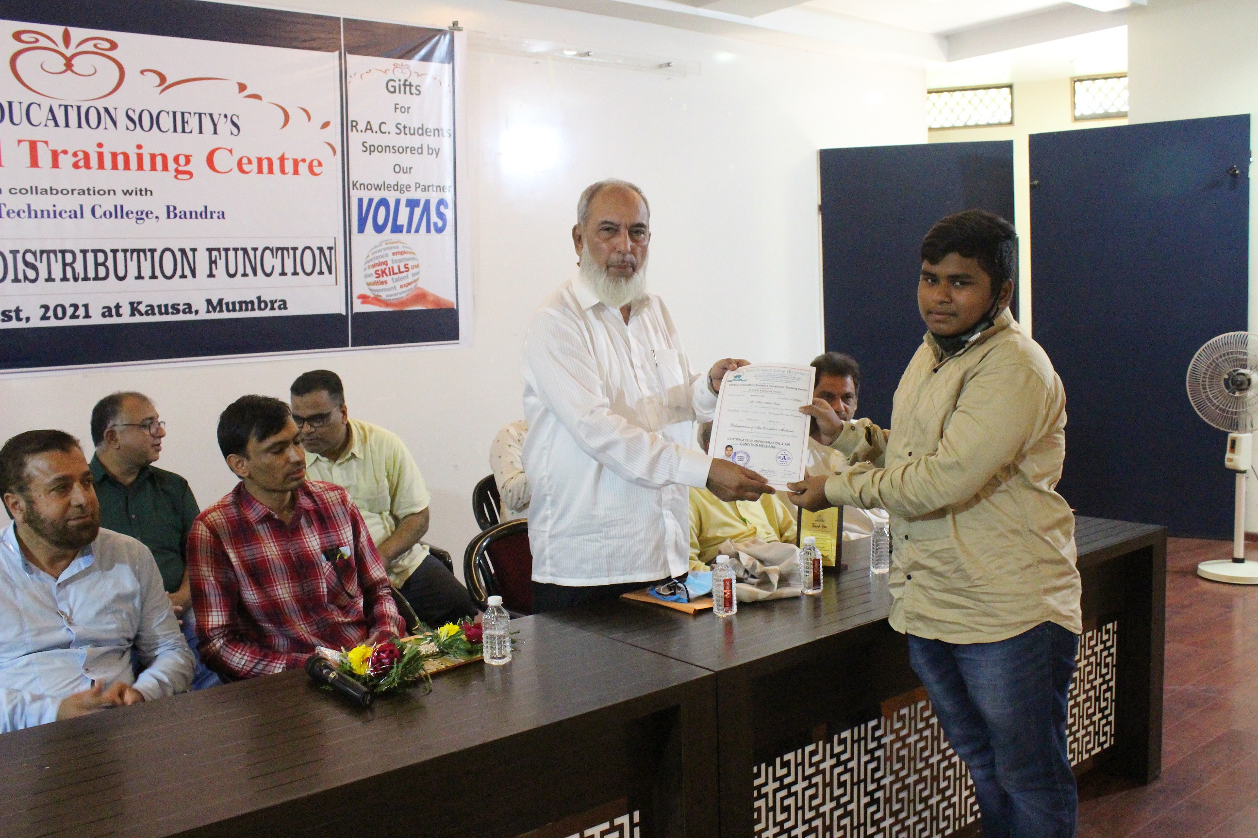 MESVTC Students' Certificate Distribution  August 2021